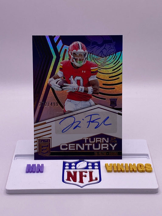 Tai Felton RC AUTO 272/499 Elite Turn of the Century Rookie Autograph Maryland