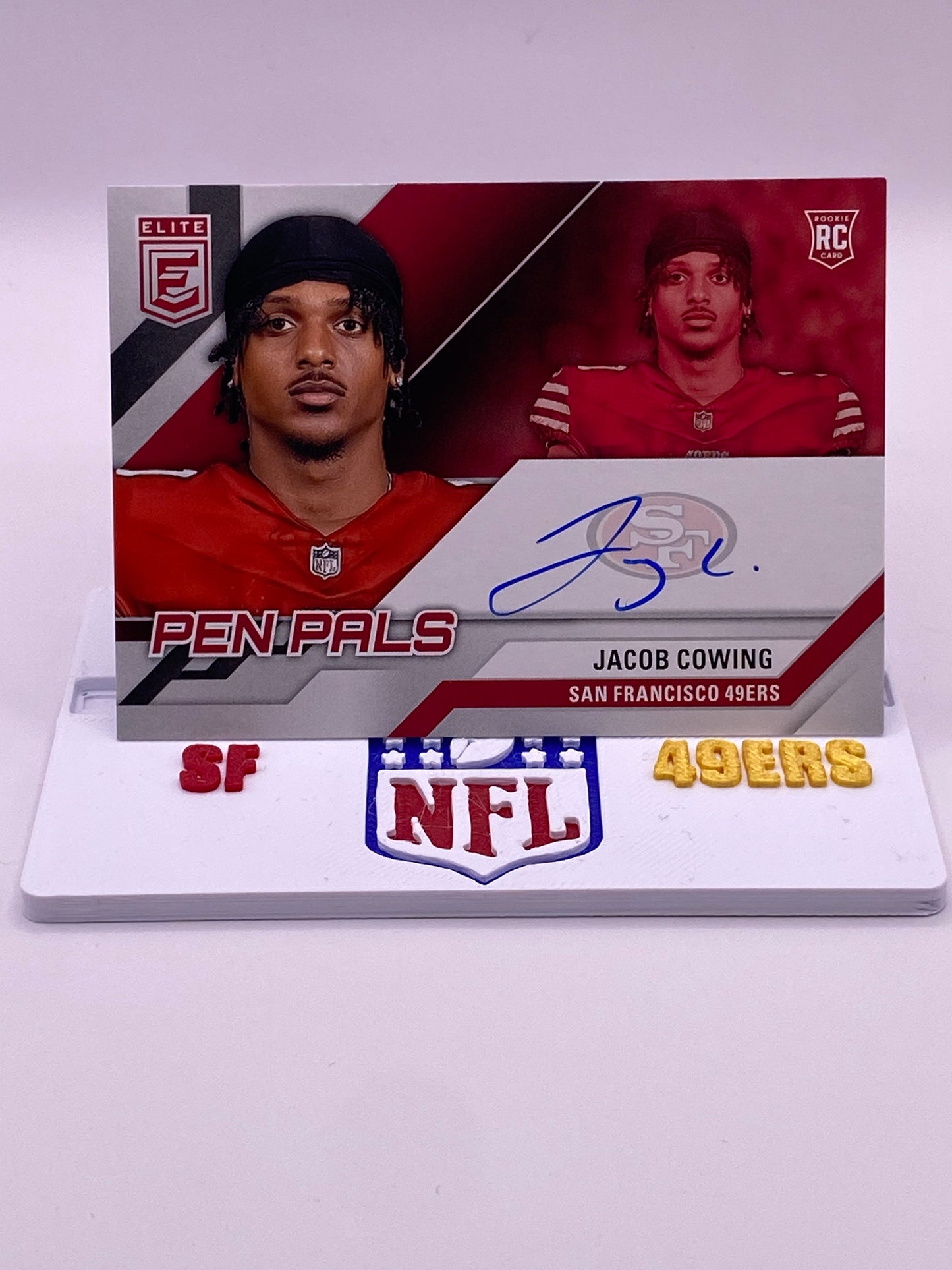 2024 Donruss Elite Jacob Cowing PEN PALS AUTO RC 49ers Rookie Autograph PAL-JCO