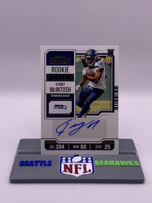 2023 Panini Contenders Kenny McIntosh Rookie Ticket AUTO Seahawks RC #150 Autograph