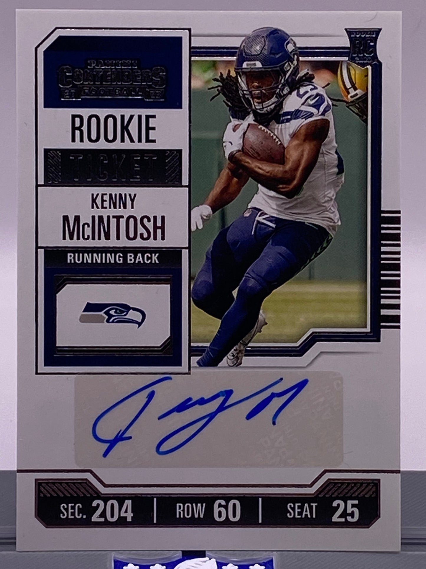 2023 Panini Contenders Kenny McIntosh Rookie Ticket AUTO Seahawks RC #150 Autograph
