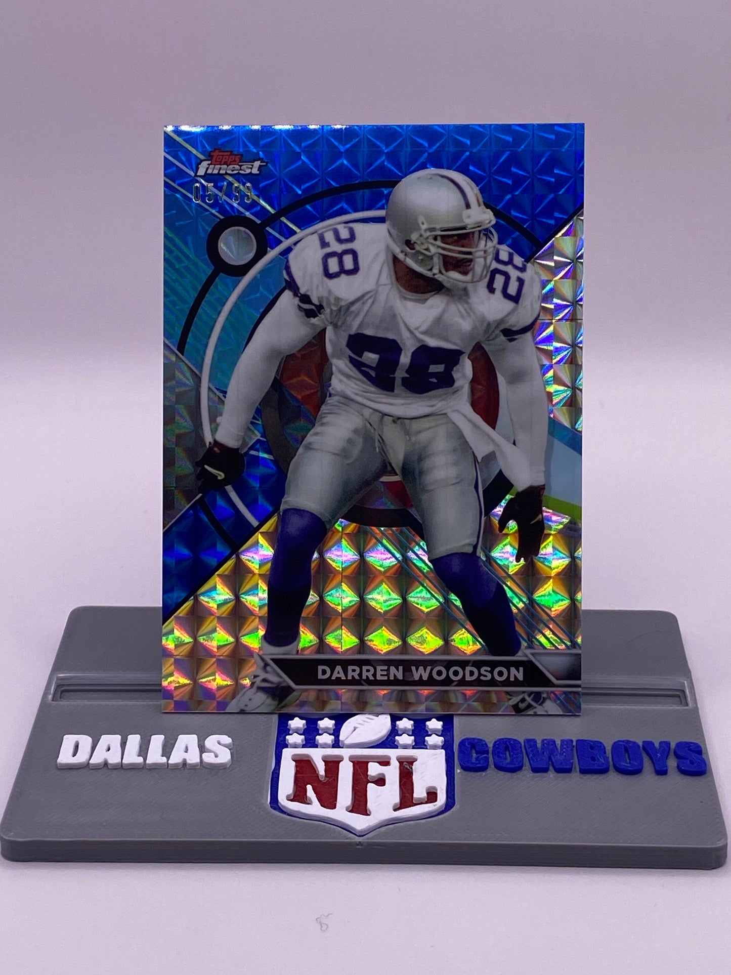 2024 Topps Composite Darren Woodson Topps Finest Blue Parallel 061/199 #175 Dallas Cowboys