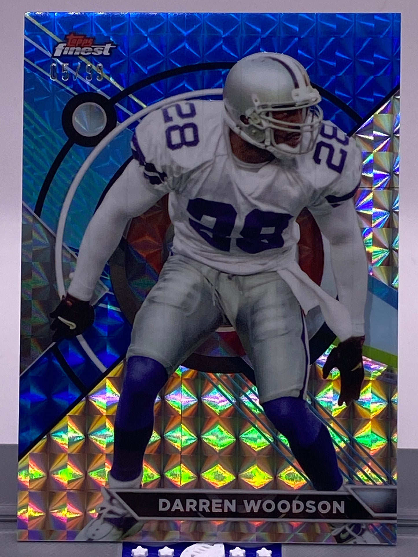 2024 Topps Composite Darren Woodson Topps Finest Blue Parallel 061/199 #175 Dallas Cowboys