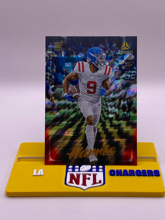 2025 Panini Luminance Tre Harris “Harris” Rookie /25 (11/25) RC #124 – Los Angeles Charger