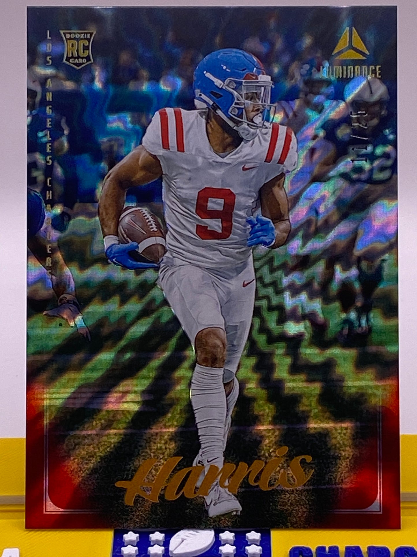 2025 Panini Luminance Tre Harris “Harris” Rookie /25 (11/25) RC #124 – Los Angeles Charger