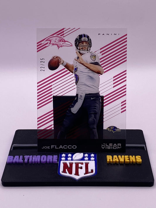 2015 Panini Clear Vision “Slear Vision” Joe Flacco /25 (22/25) – Baltimore Ravens #45