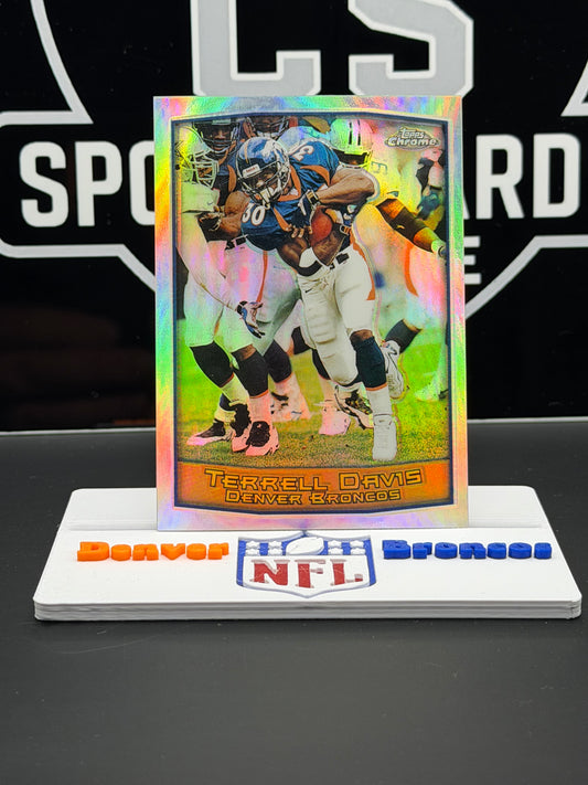 1999 Topps Chrome Terrell Davis Refractor #100 Denver Broncos HOF