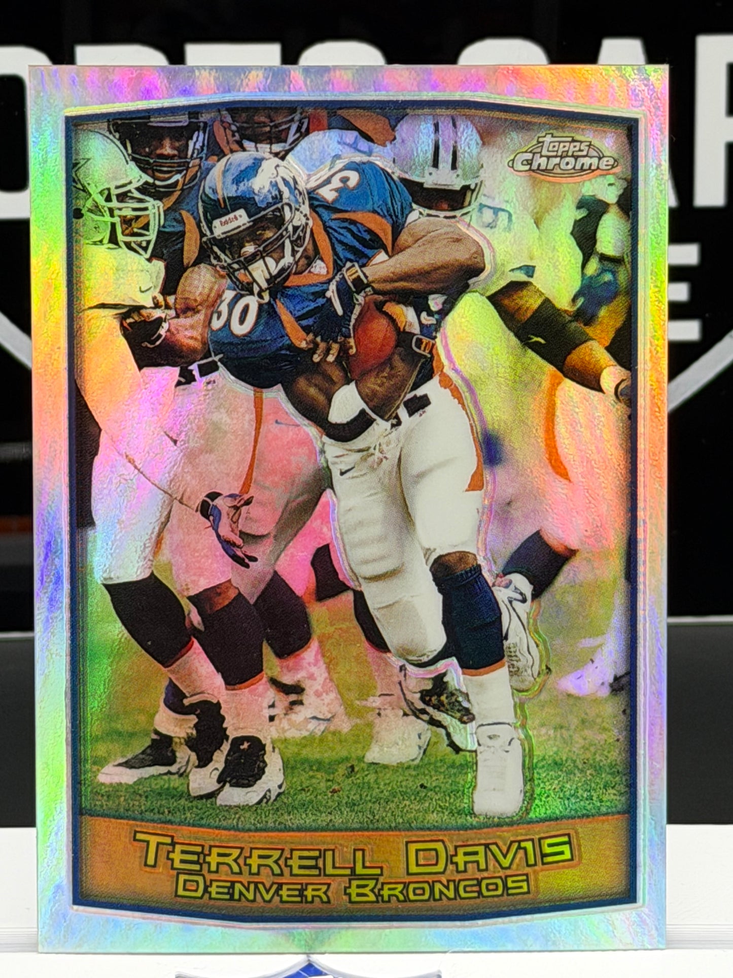 1999 Topps Chrome Terrell Davis Refractor #100 Denver Broncos HOF
