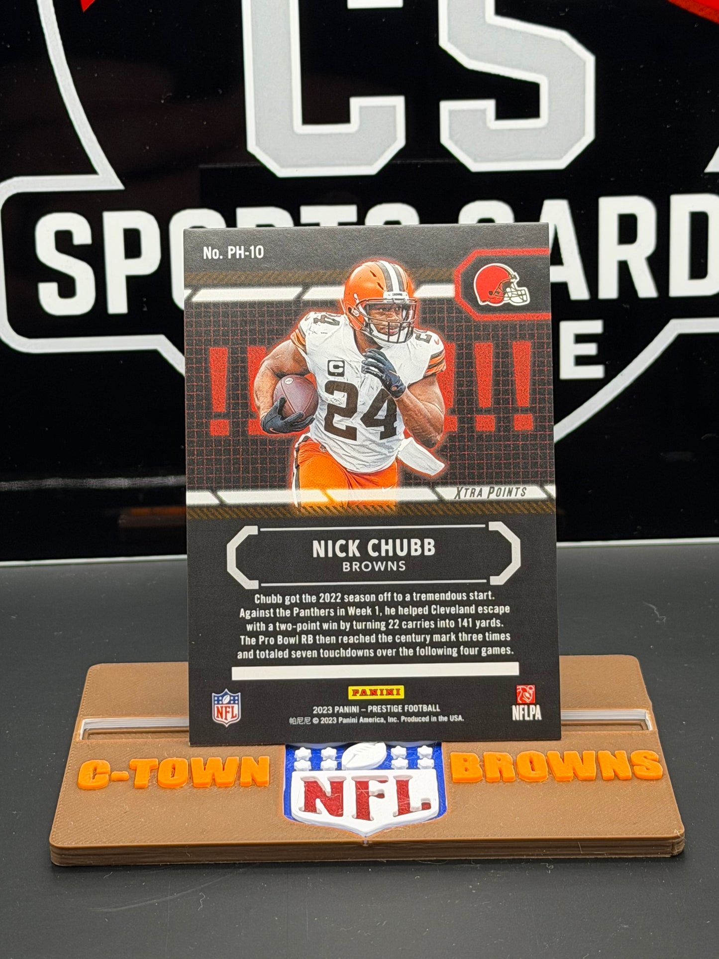 2023 Panini Prestige Nick Chubb Powerhouse Xtra Points Purple 11/99 #PH-10 Browns
