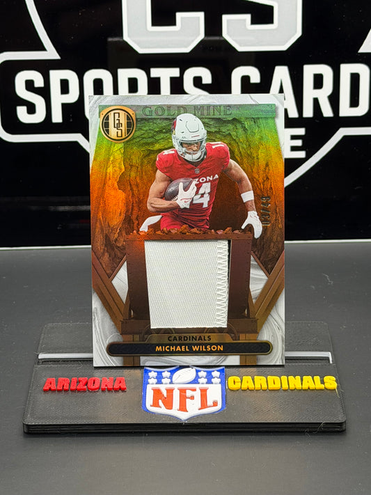 2024 Gold Standard Michael Wilson Gold Mine Relic /49 GM-MWN Cardinals 03/49