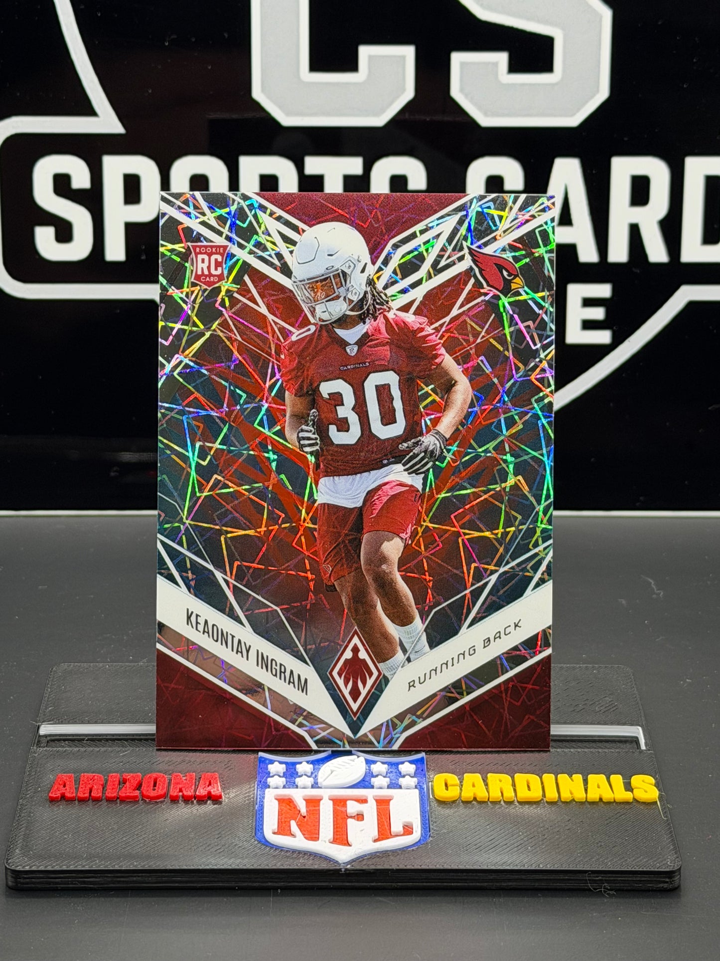 2022 Panini Phoenix Keaontay Ingram RC Red /50 #153 Cardinals Rookie 29/50