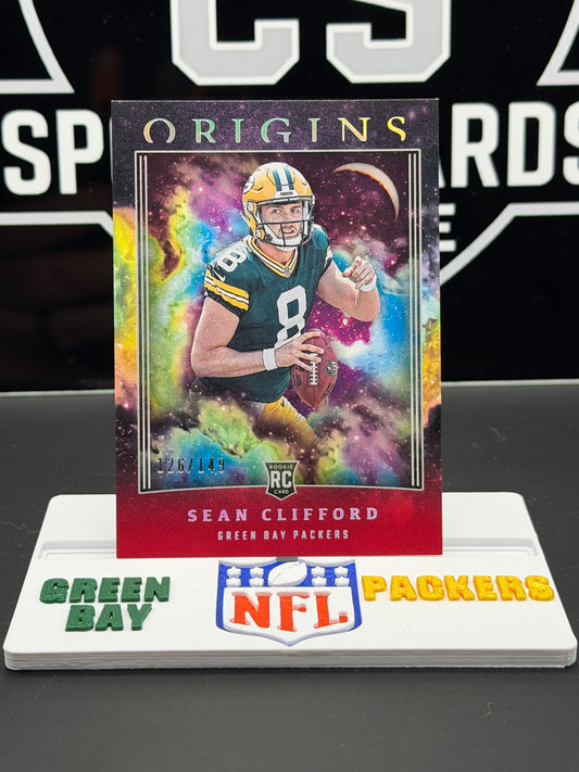 2023 Panini Origins Sean Clifford RC Red /149 #141 Packers Rookie QB 126/149