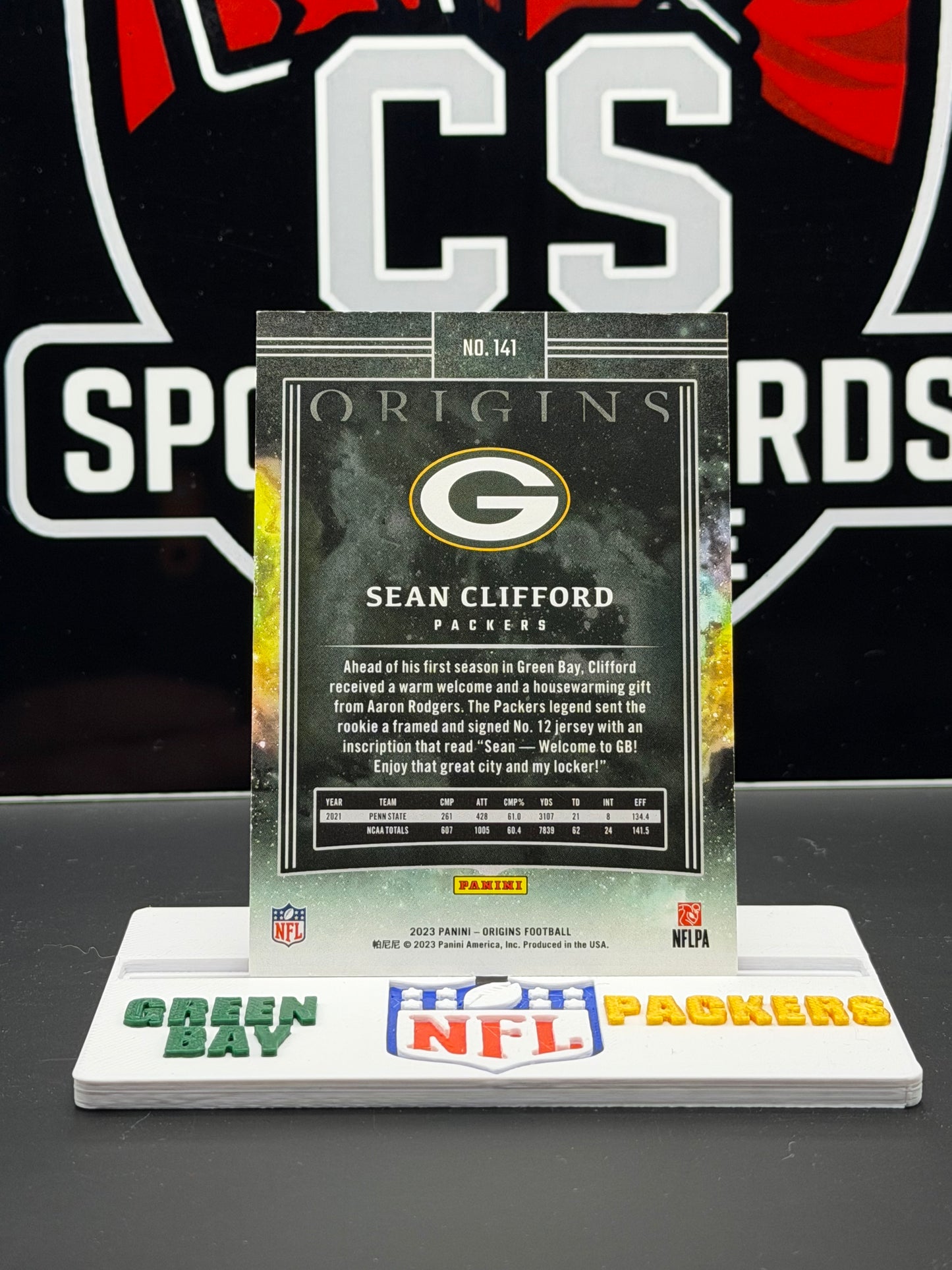2023 Panini Origins Sean Clifford RC Red /149 #141 Packers Rookie QB 126/149