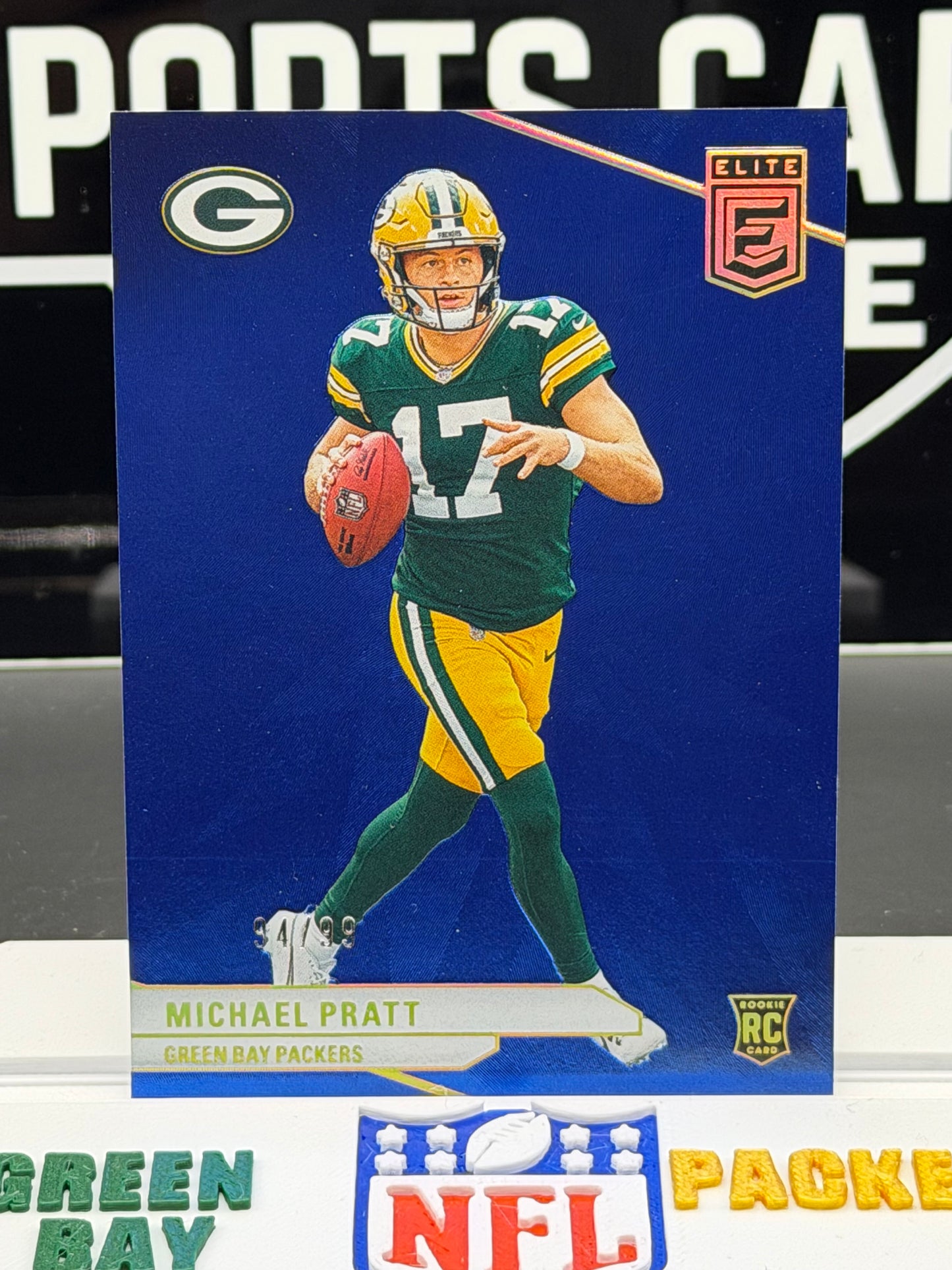 2024 Donruss Elite Michael Pratt RC Blue /99 #135 Packers Rookie QB 94/99