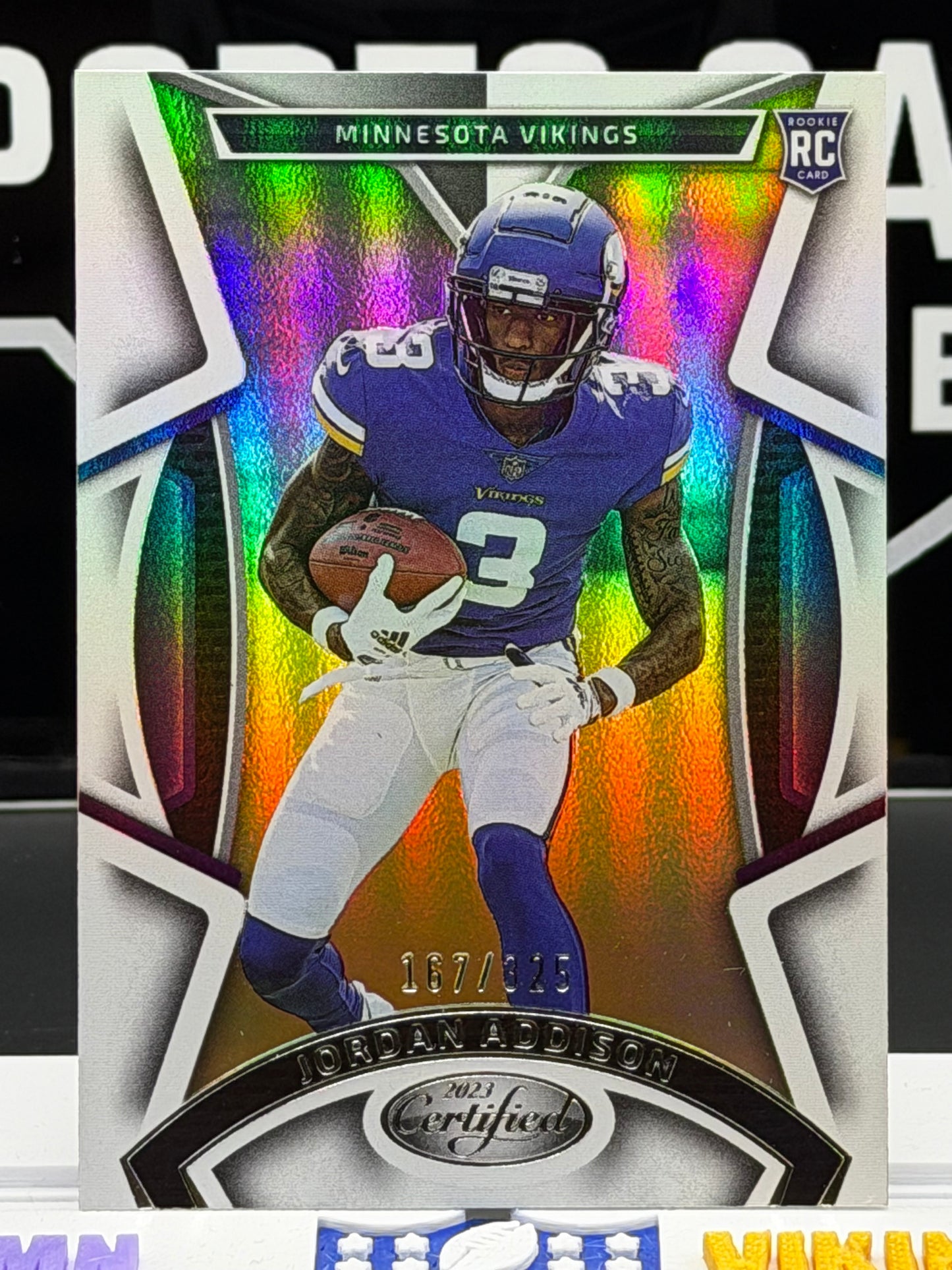 2023 Panini Certified Jordan Addison RC #131 Vikings Serial #167/325 Rookie