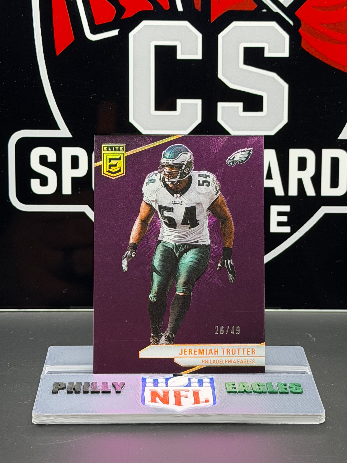 2024 Donruss Elite Jeremiah Trotter Purple /49 #66 Eagles SP 26/49