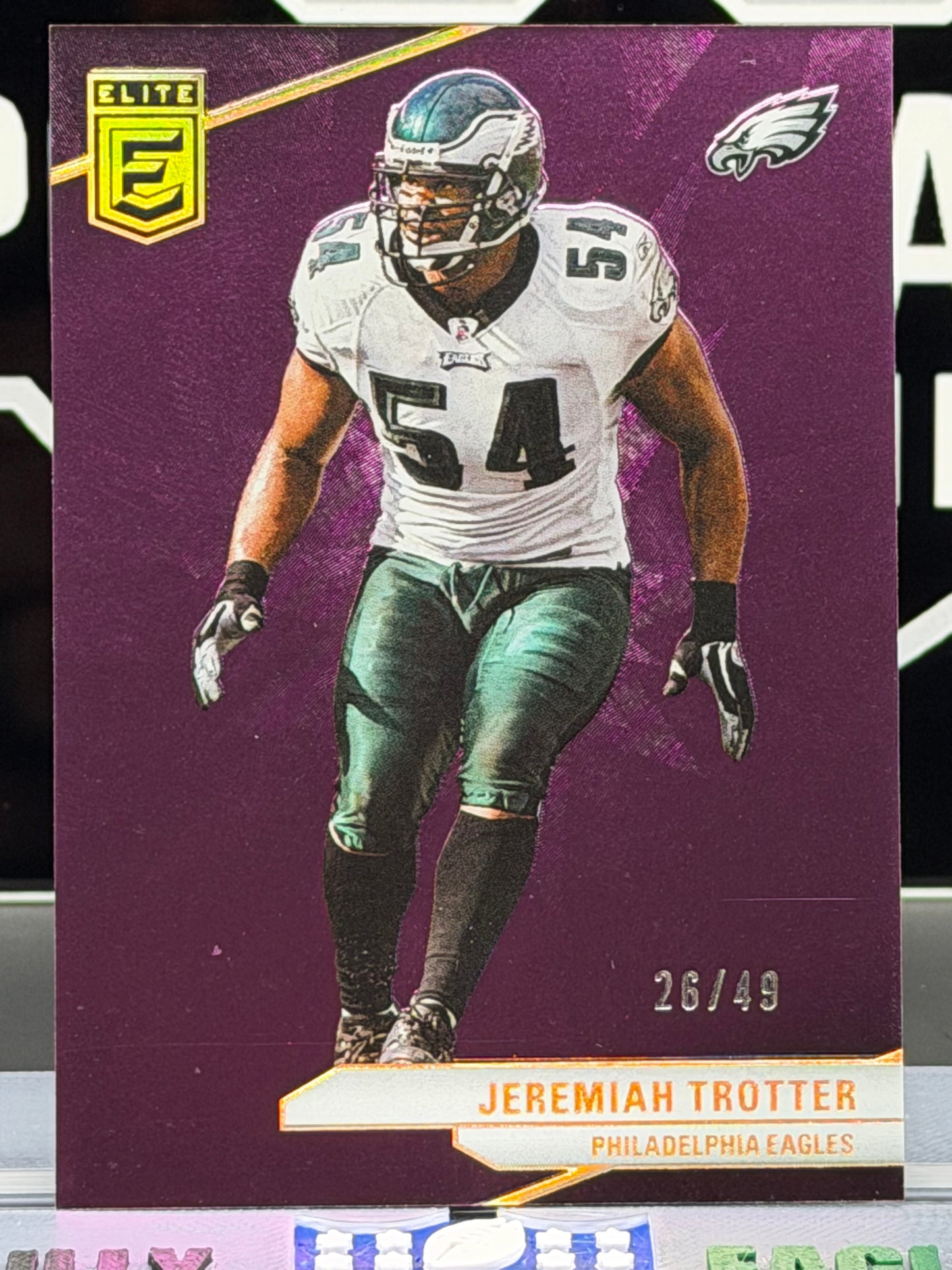 2024 Donruss Elite Jeremiah Trotter Purple /49 #66 Eagles SP 26/49