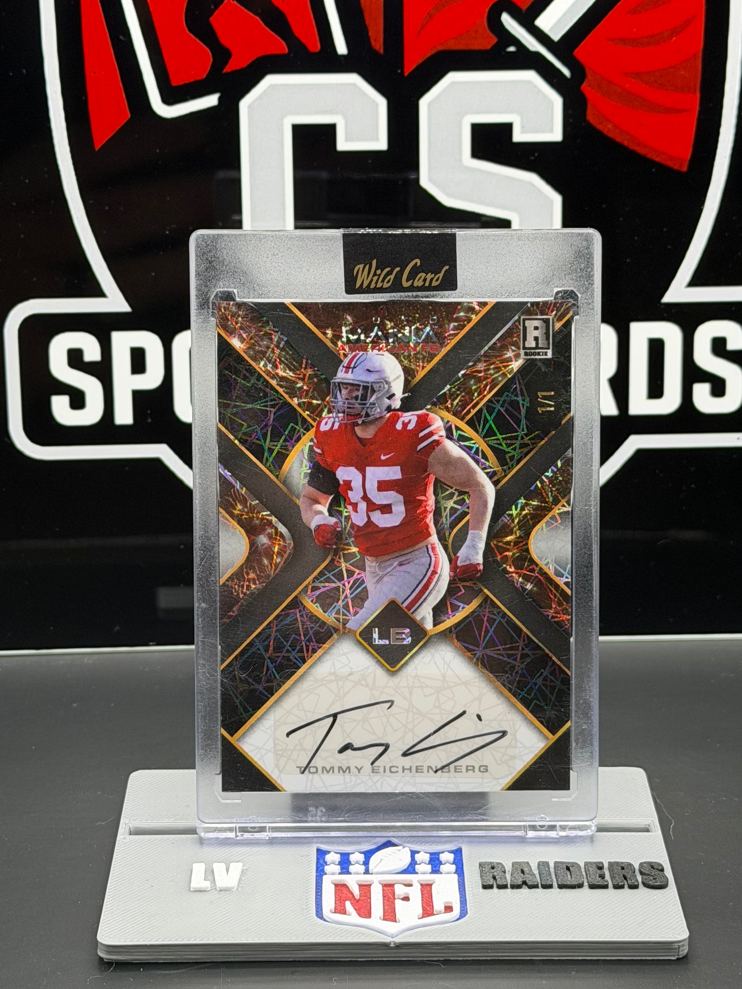 Tommy Eichenberg Rookie 1/1 Auto Wild Card Auto Mania AMAT-TE LB