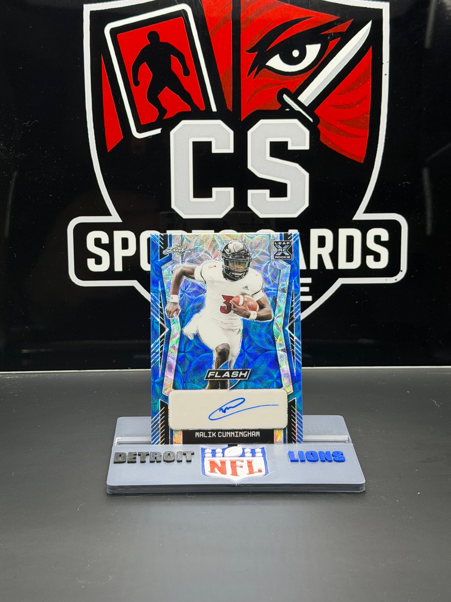 2022 Leaf Flash Malik Cunningham RC Auto 19/20 QB Louisville On-Card