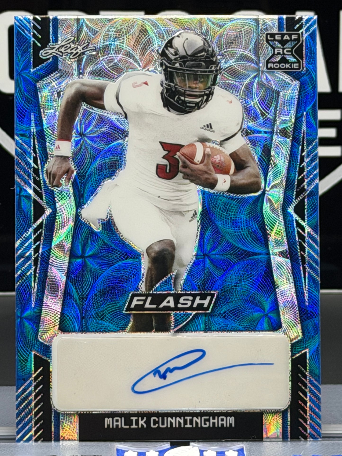 2022 Leaf Flash Malik Cunningham RC Auto 19/20 QB Louisville On-Card