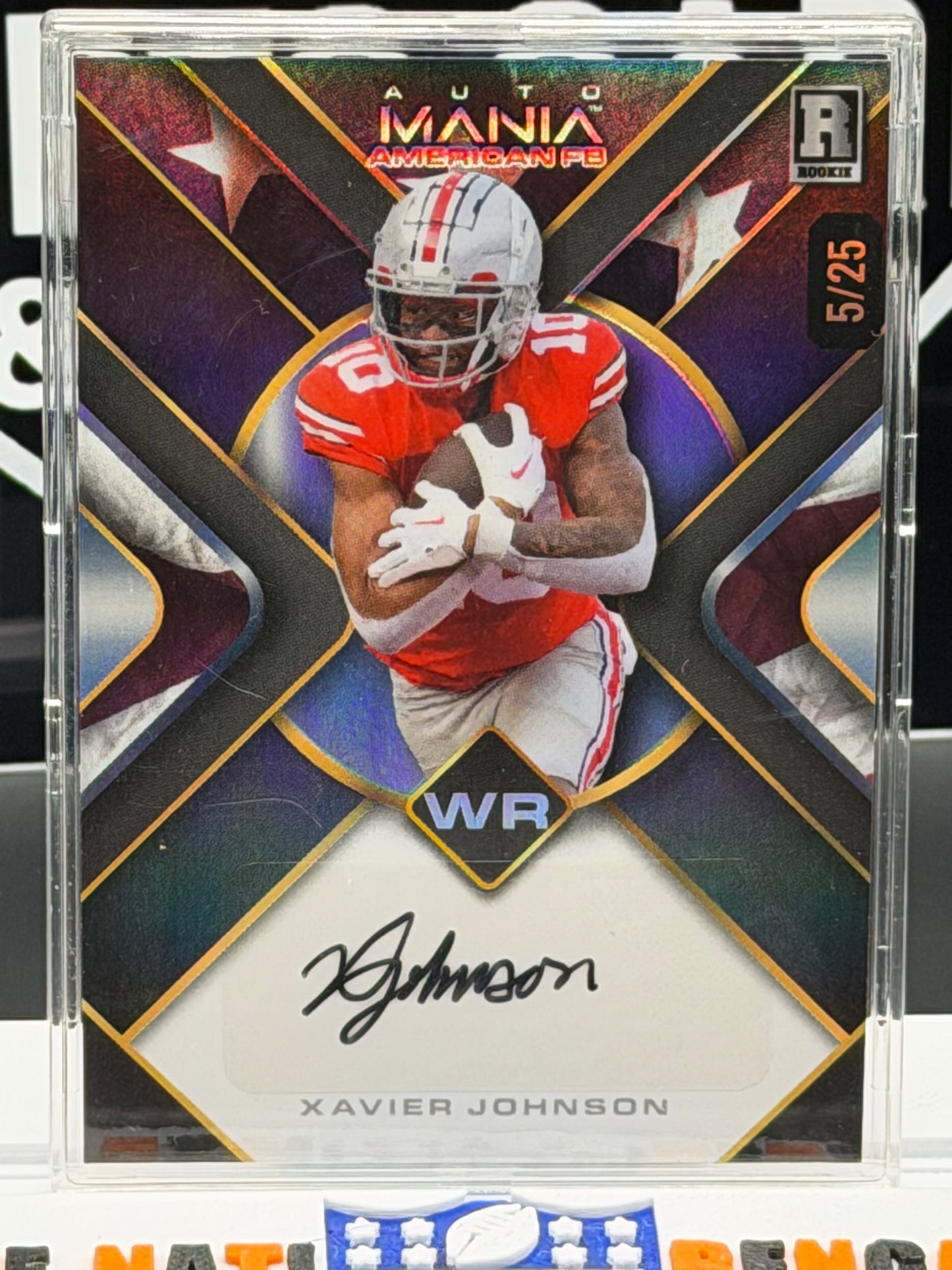 2024 Wild Card Auto Mania Xavier Johnson RC Auto 5/25 Ohio State WR