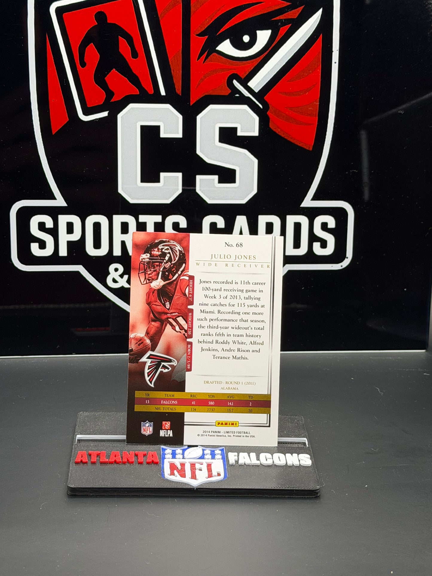 2014 Panini Limited Julio Jones 057/399 Atlanta Falcons Star WR