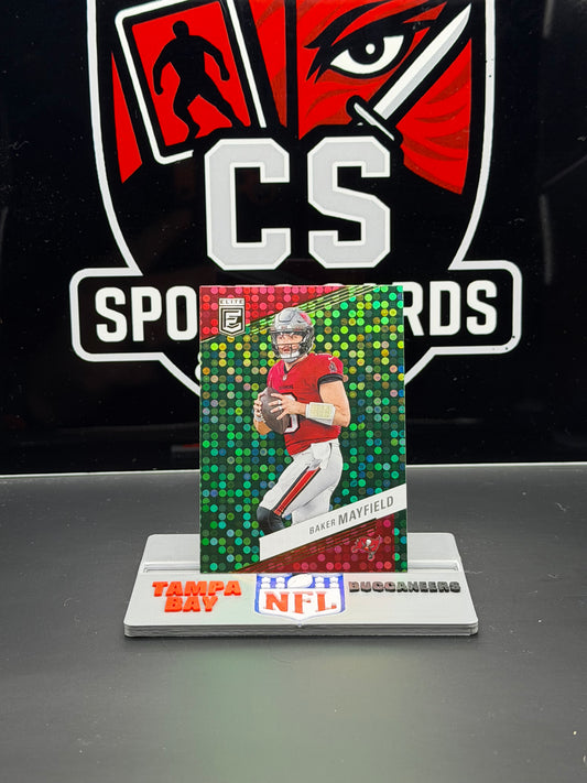 2023 Donruss Elite Baker Mayfield Green Disco #9 Tampa Bay Buccaneers