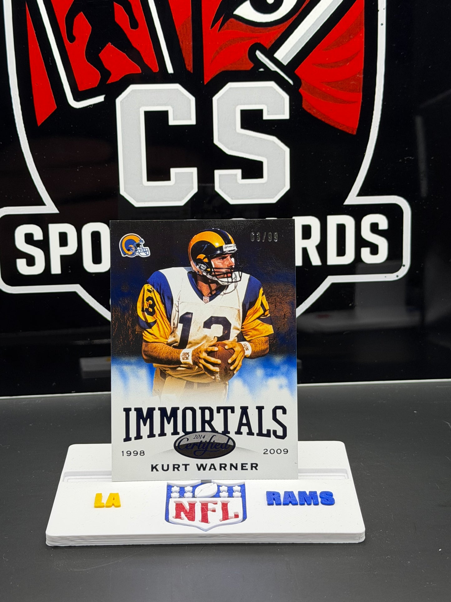 2014 Panini Certified Immortals Kurt Warner #191 Blue /99 63/99 Rams