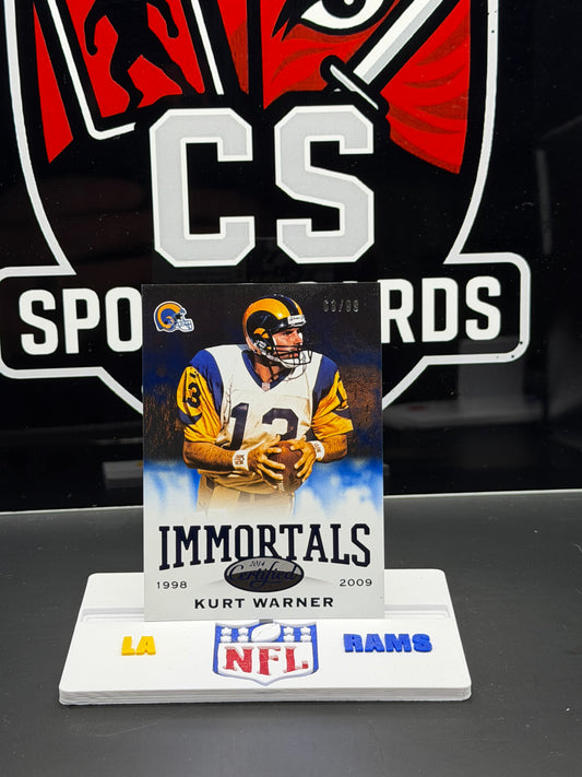 2014 Panini Certified Immortals Kurt Warner #191 Blue /99 63/99 Rams