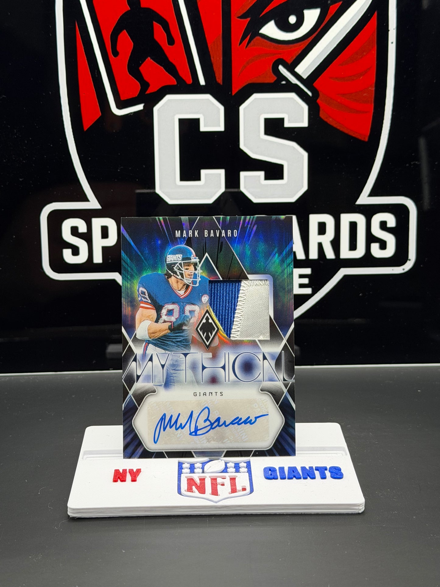 Mark Bavaro 2023 Phoenix Mythical Autograph Mem Patch /10 (05/10) Giants
