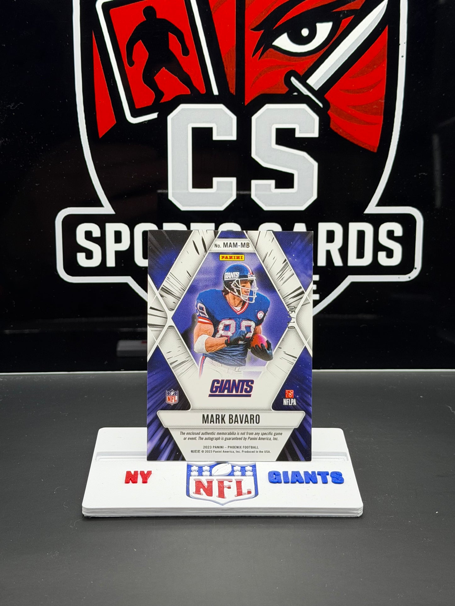 Mark Bavaro 2023 Phoenix Mythical Autograph Mem Patch /10 (05/10) Giants