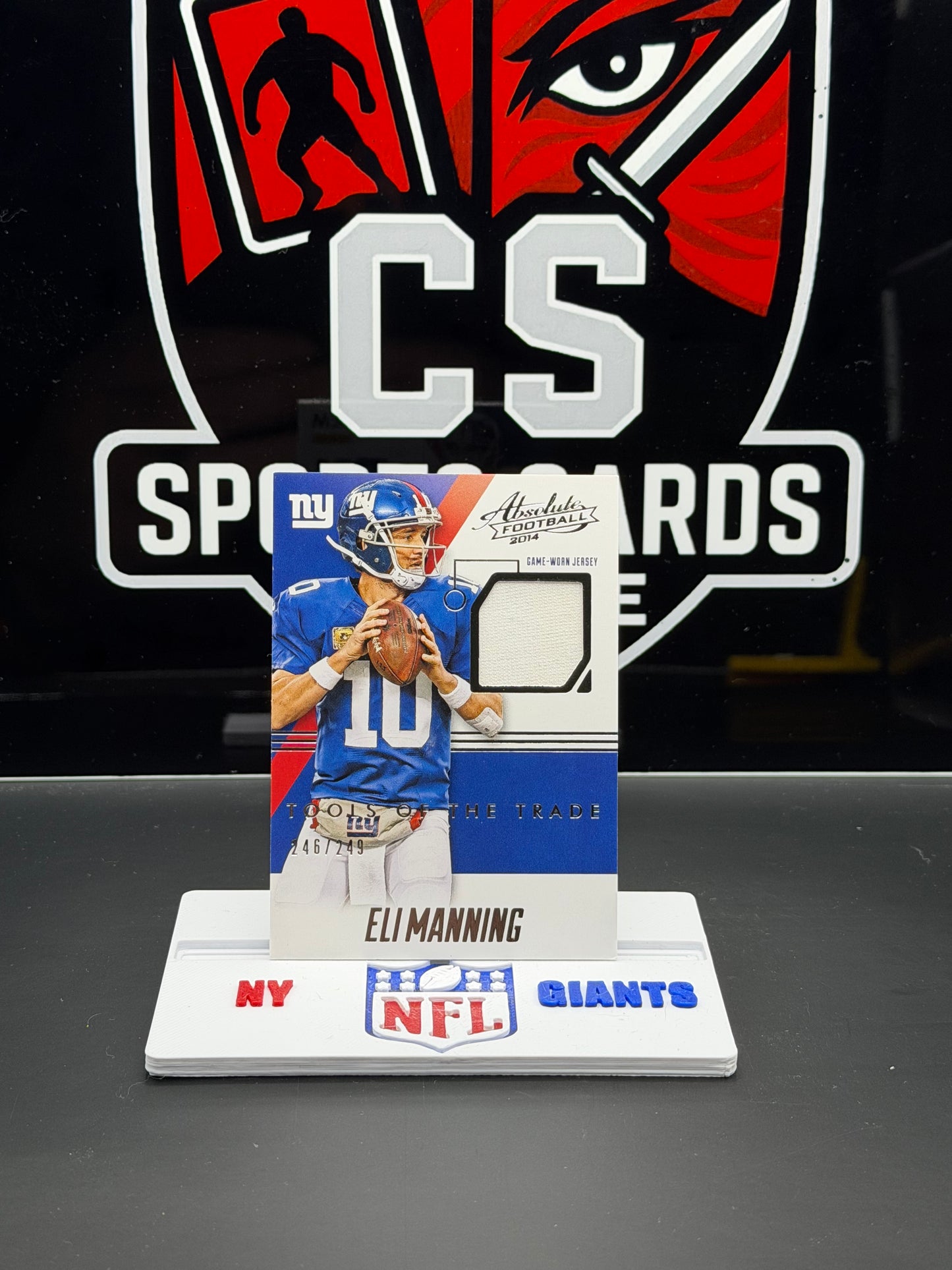 Eli Manning 2014 Absolute Tools of the Trade Game-Worn Jersey 246/249 TT-EM