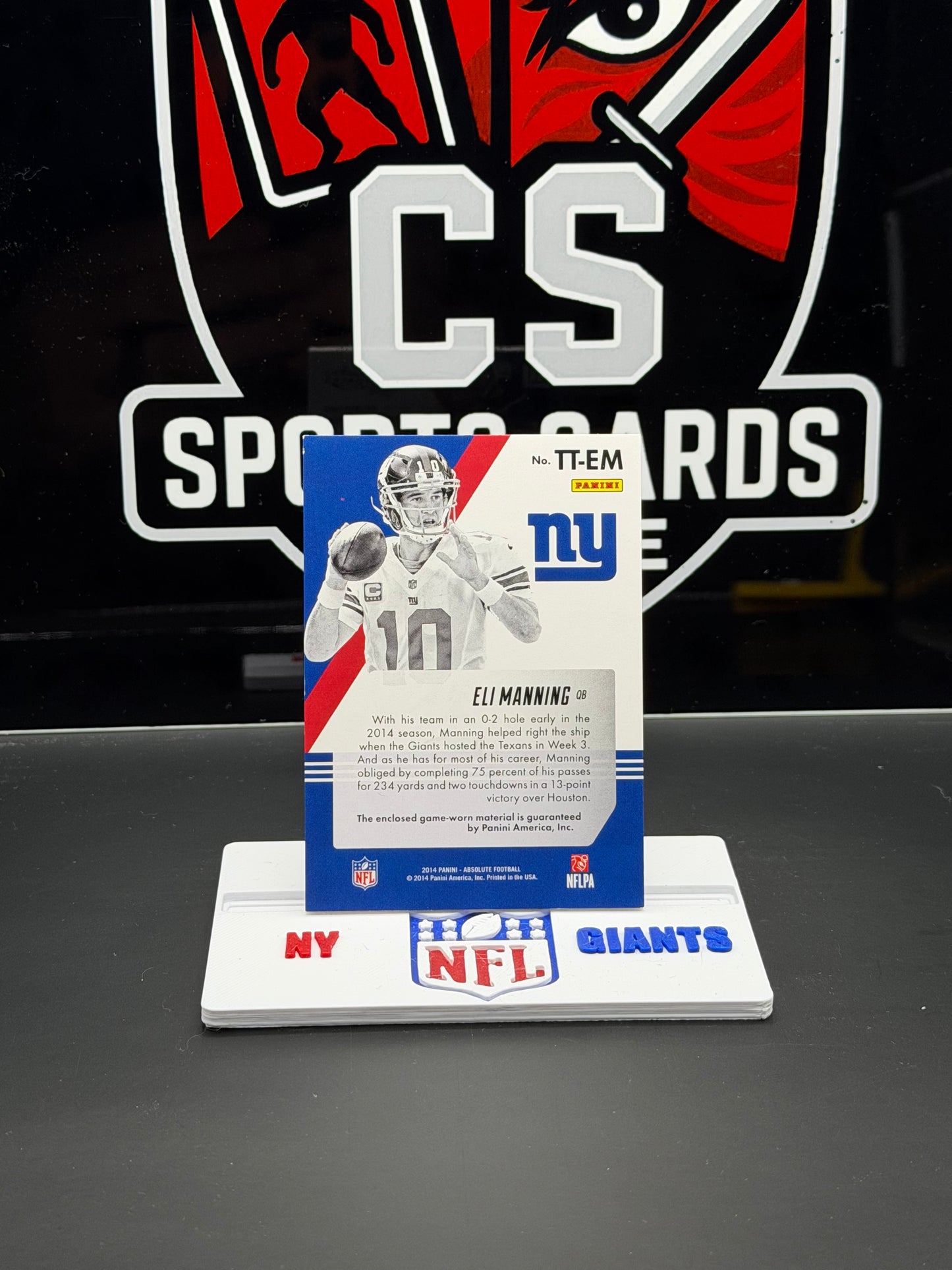 Eli Manning 2014 Absolute Tools of the Trade Game-Worn Jersey 246/249 TT-EM
