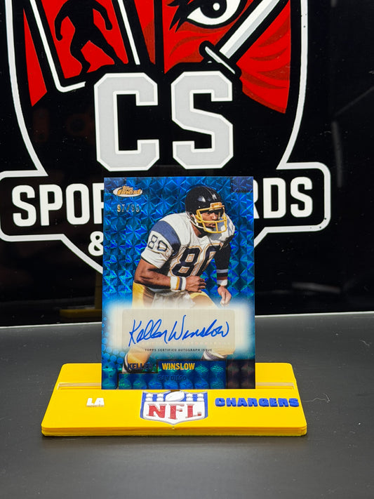 Kellen Winslow 2024 Topps Finest Autograph FBA-KW Serial 97/99 Chargers TE