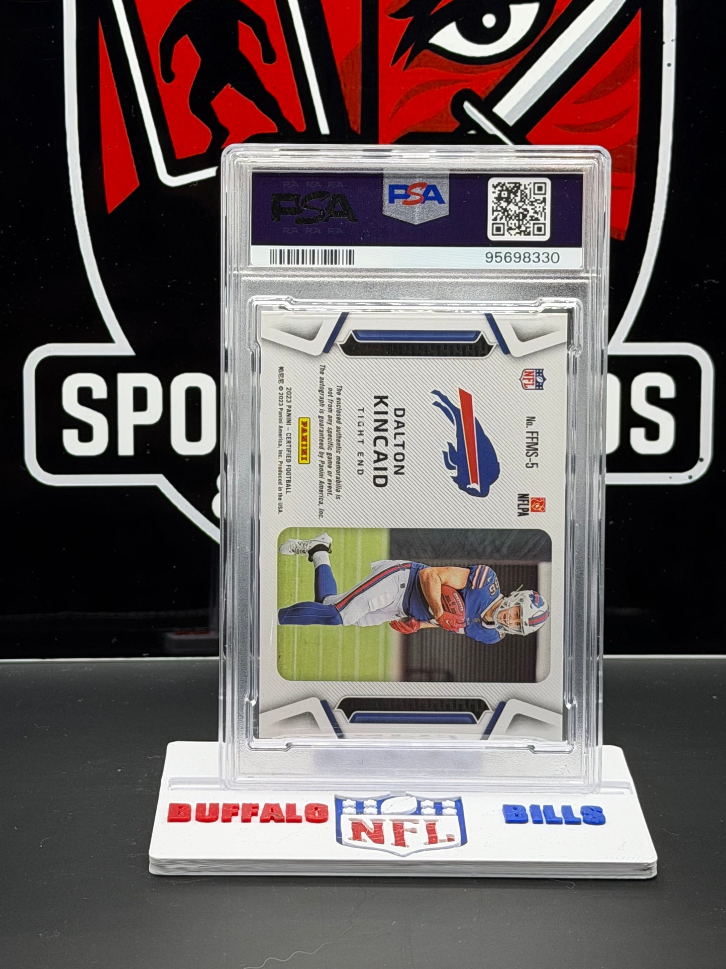 2023 Certified Dalton Kincaid Freshman Fabric Mirror Sig Bronze #FFMS-5 PSA 8