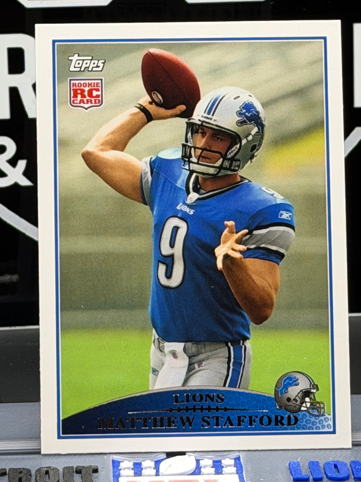 Matthew Stafford Rookie Reprint RC Detroit Lions Topps QB