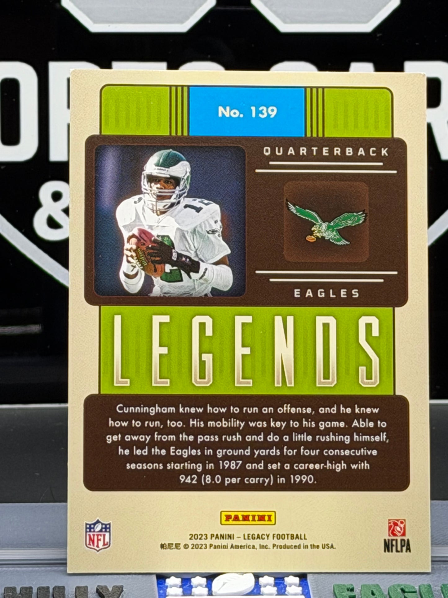 2023 Panini Legacy Randall Cunningham Legends 08/50 Eagles QB #139