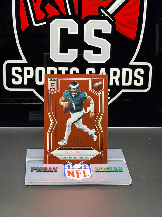 2025 Donruss Elite Jalen Hurts Aspirations 32/99 Philadelphia Eagles