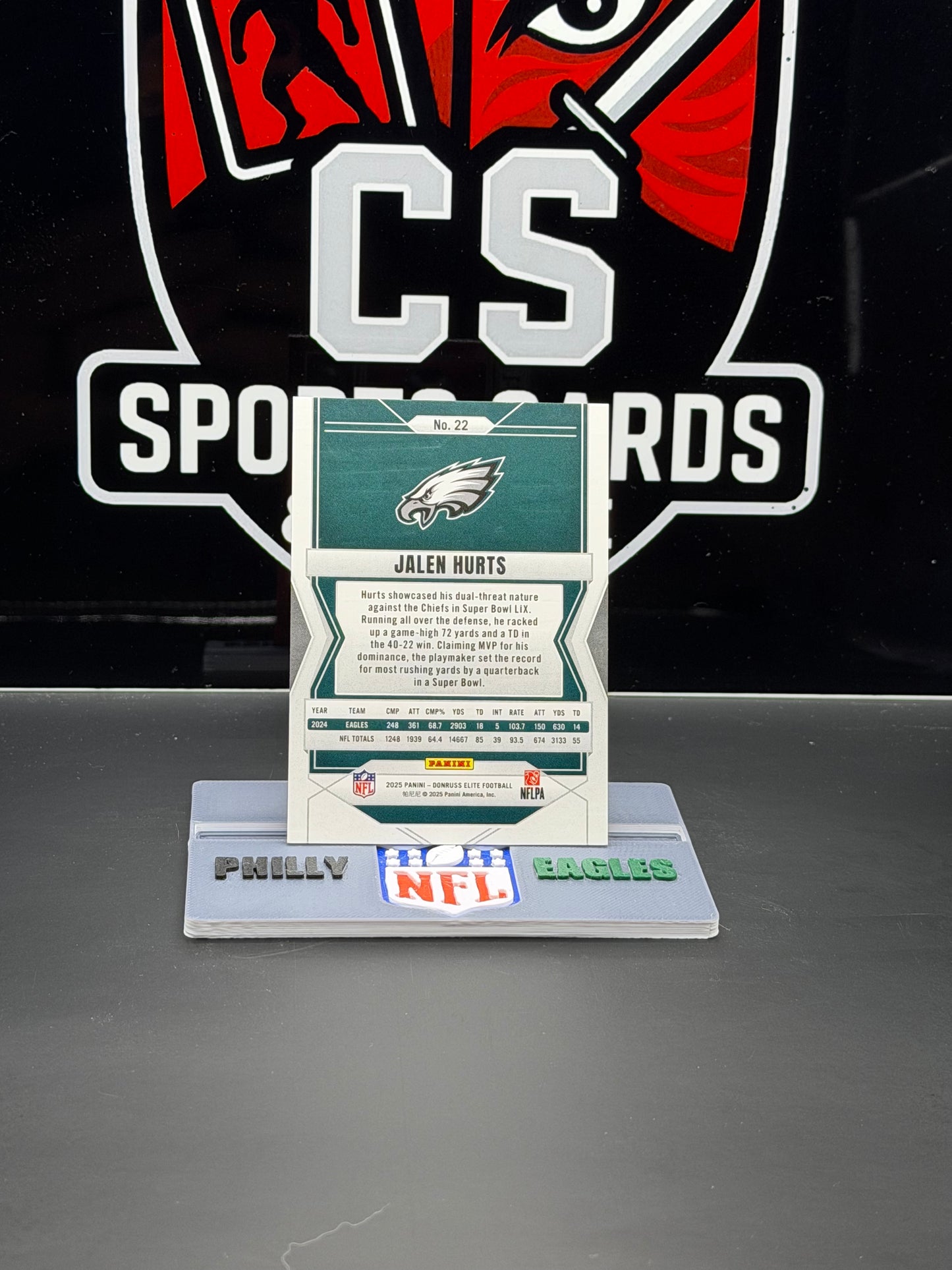 2025 Donruss Elite Jalen Hurts Aspirations 32/99 Philadelphia Eagles