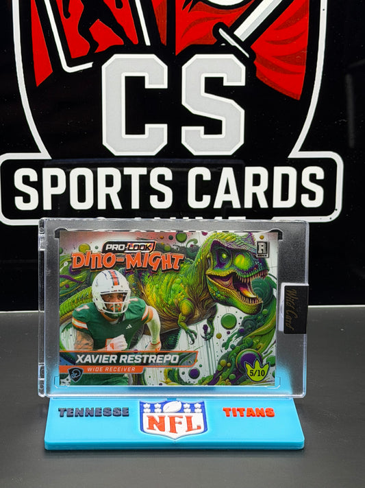 Xavier Restrepo 5/10 RC Wild Card Pro-Look Dino-Might Alumination Rookie