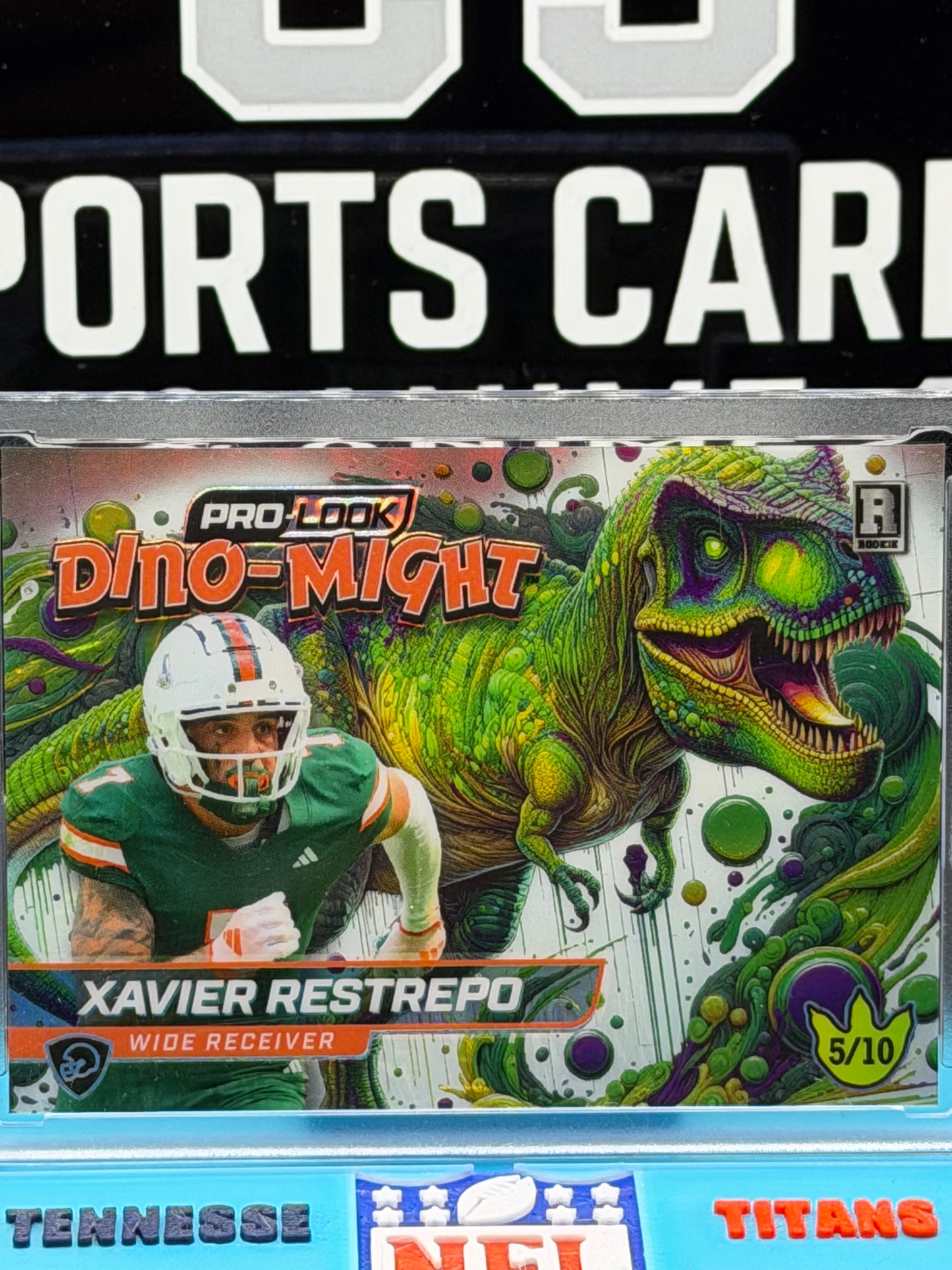 Xavier Restrepo 5/10 RC Wild Card Pro-Look Dino-Might Alumination Rookie