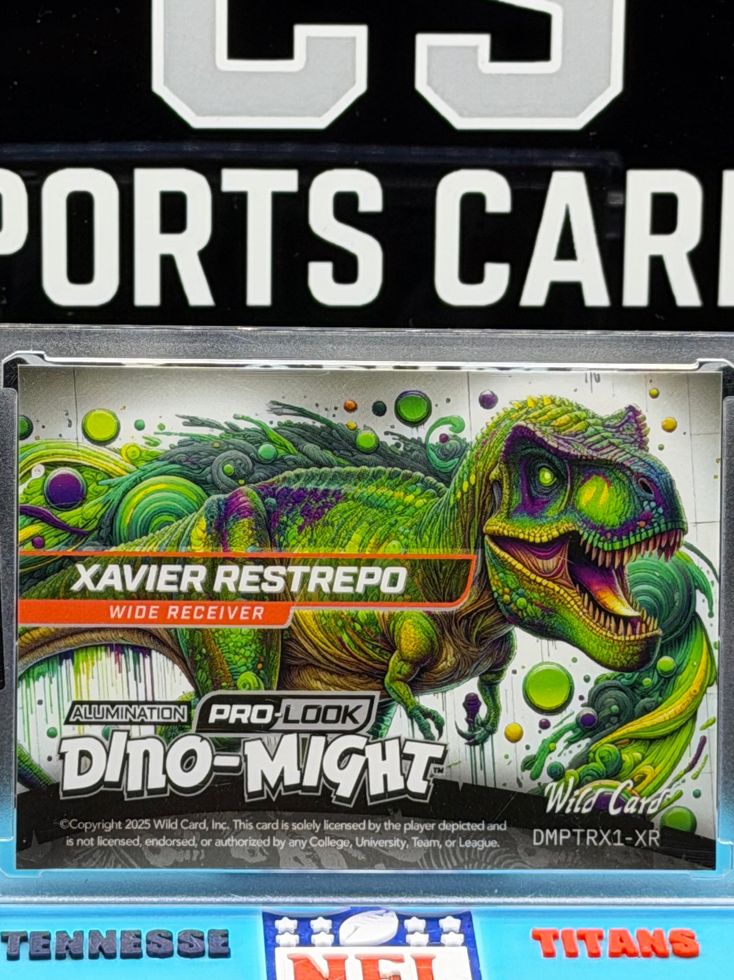 Xavier Restrepo 5/10 RC Wild Card Pro-Look Dino-Might Alumination Rookie