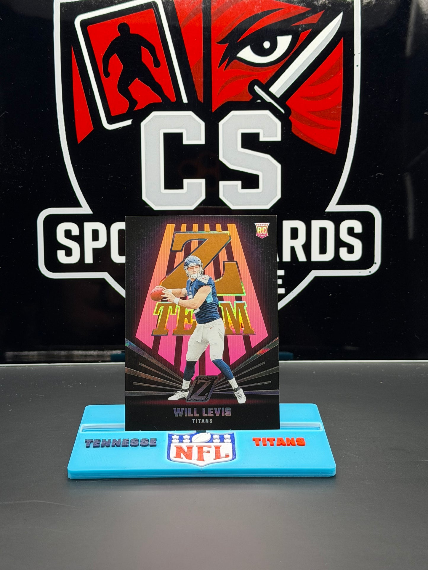 2023 Panini Zenith Will Levis Z-Team Pink 48/50 Rookie RC Titans SSP #24