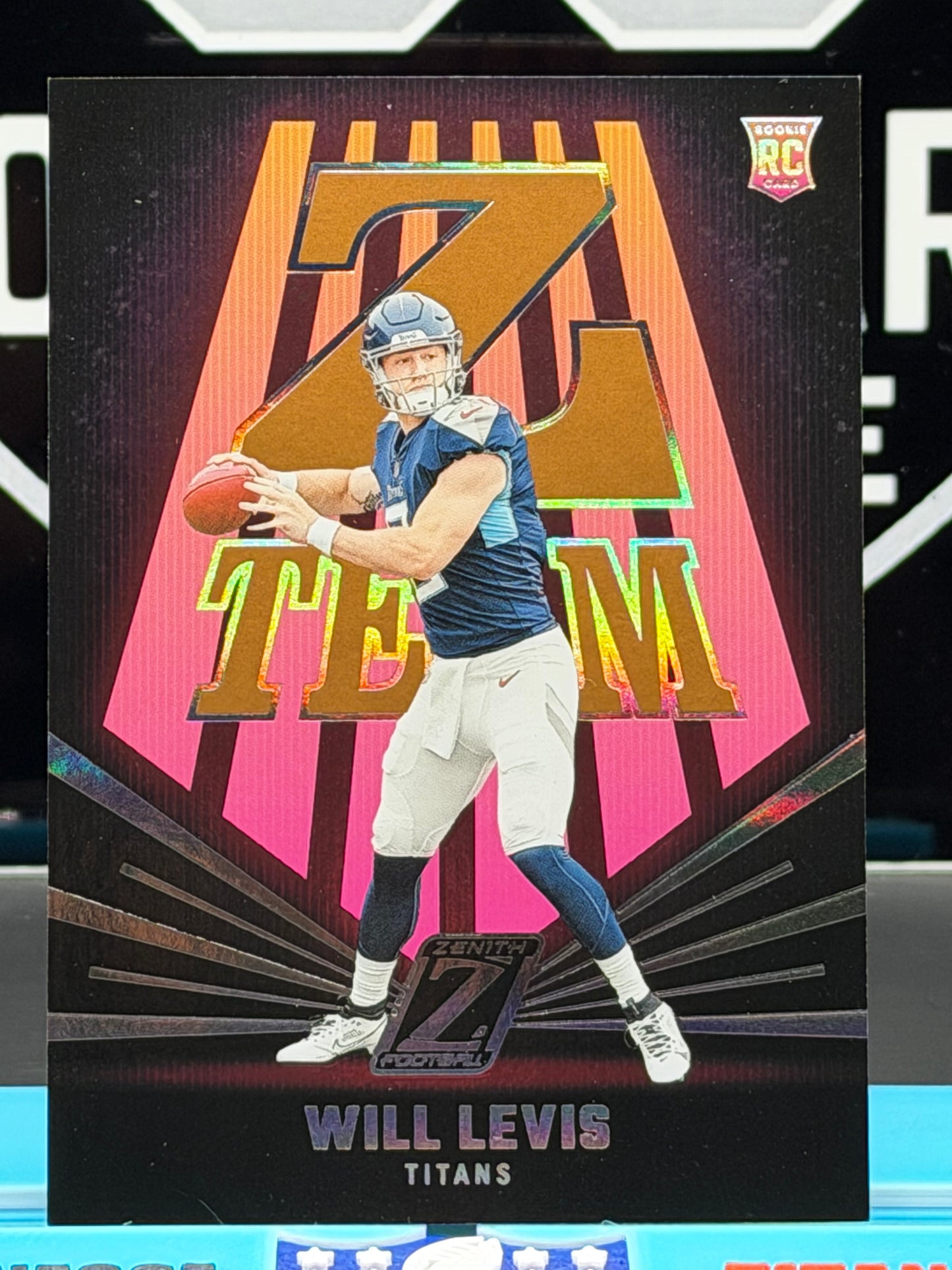 2023 Panini Zenith Will Levis Z-Team Pink 48/50 Rookie RC Titans SSP #24