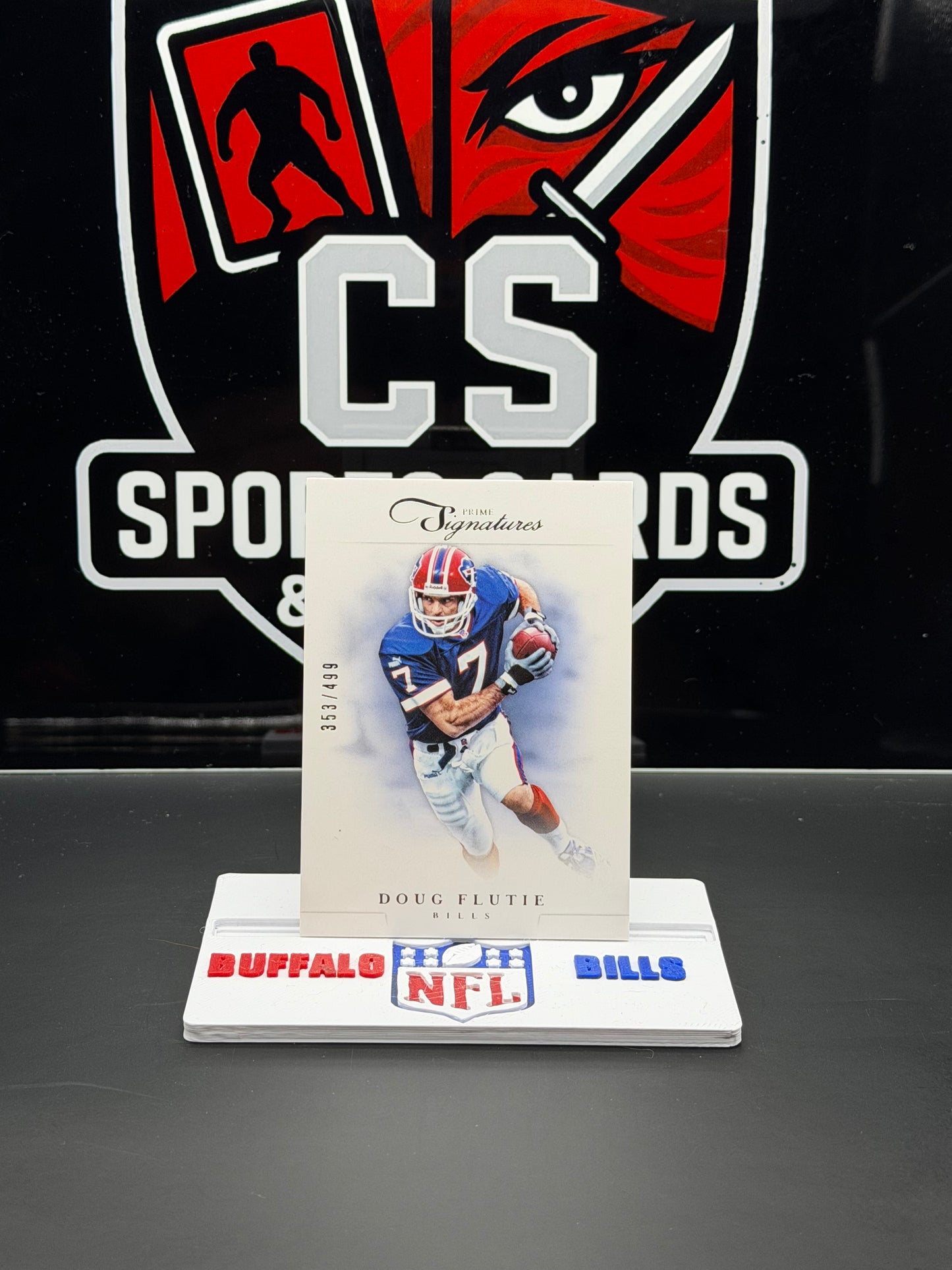 2012 Panini Prime Signatures Doug Flutie #142 353/499 Bills Serial