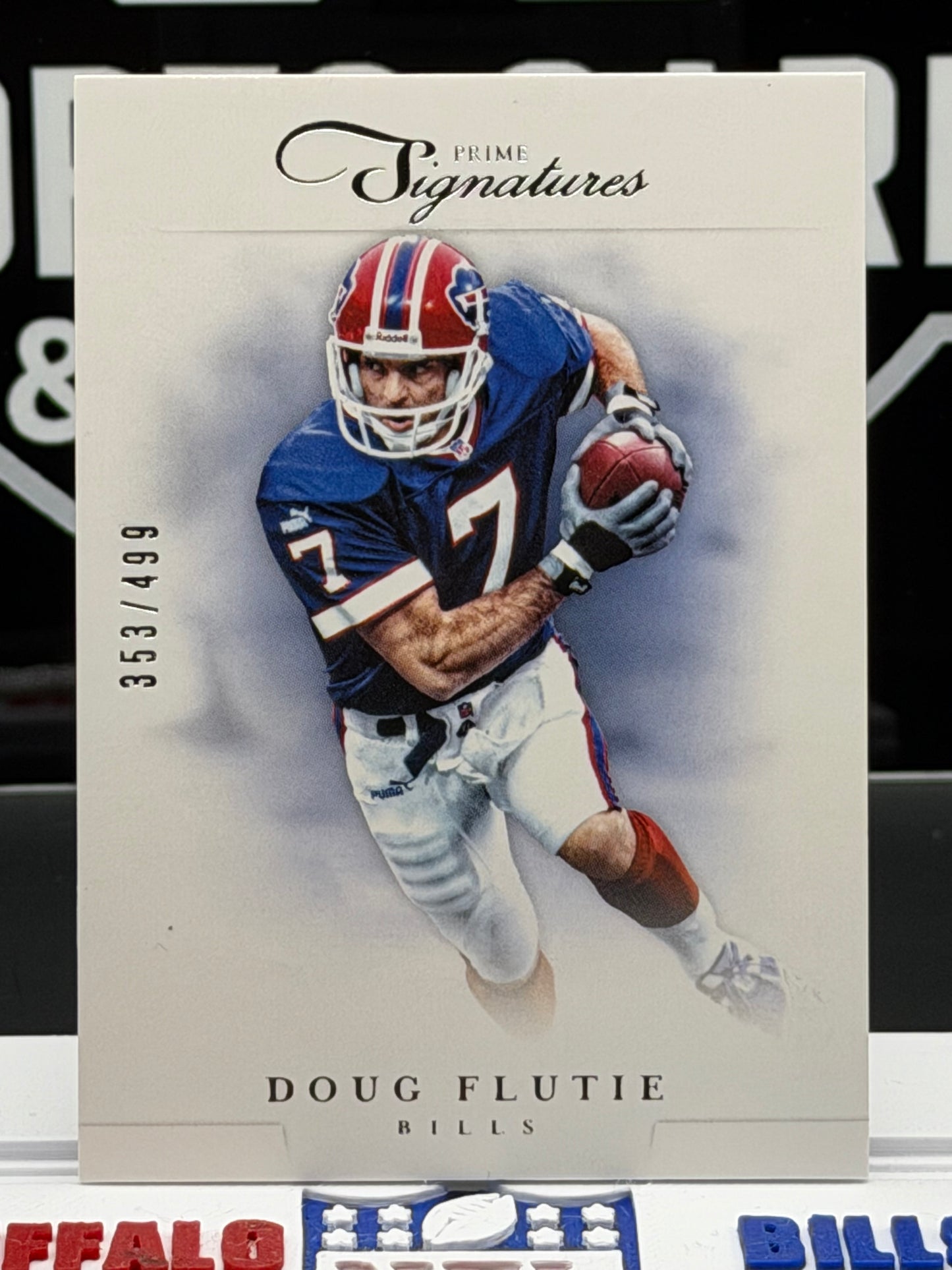 2012 Panini Prime Signatures Doug Flutie #142 353/499 Bills Serial