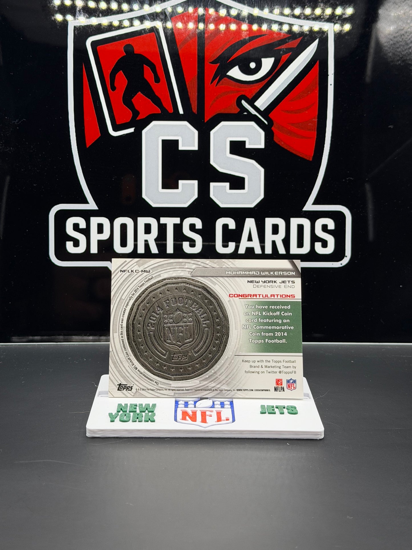 2014 Topps NFL Kickoff Coin Muhammad Wilkerson Jets