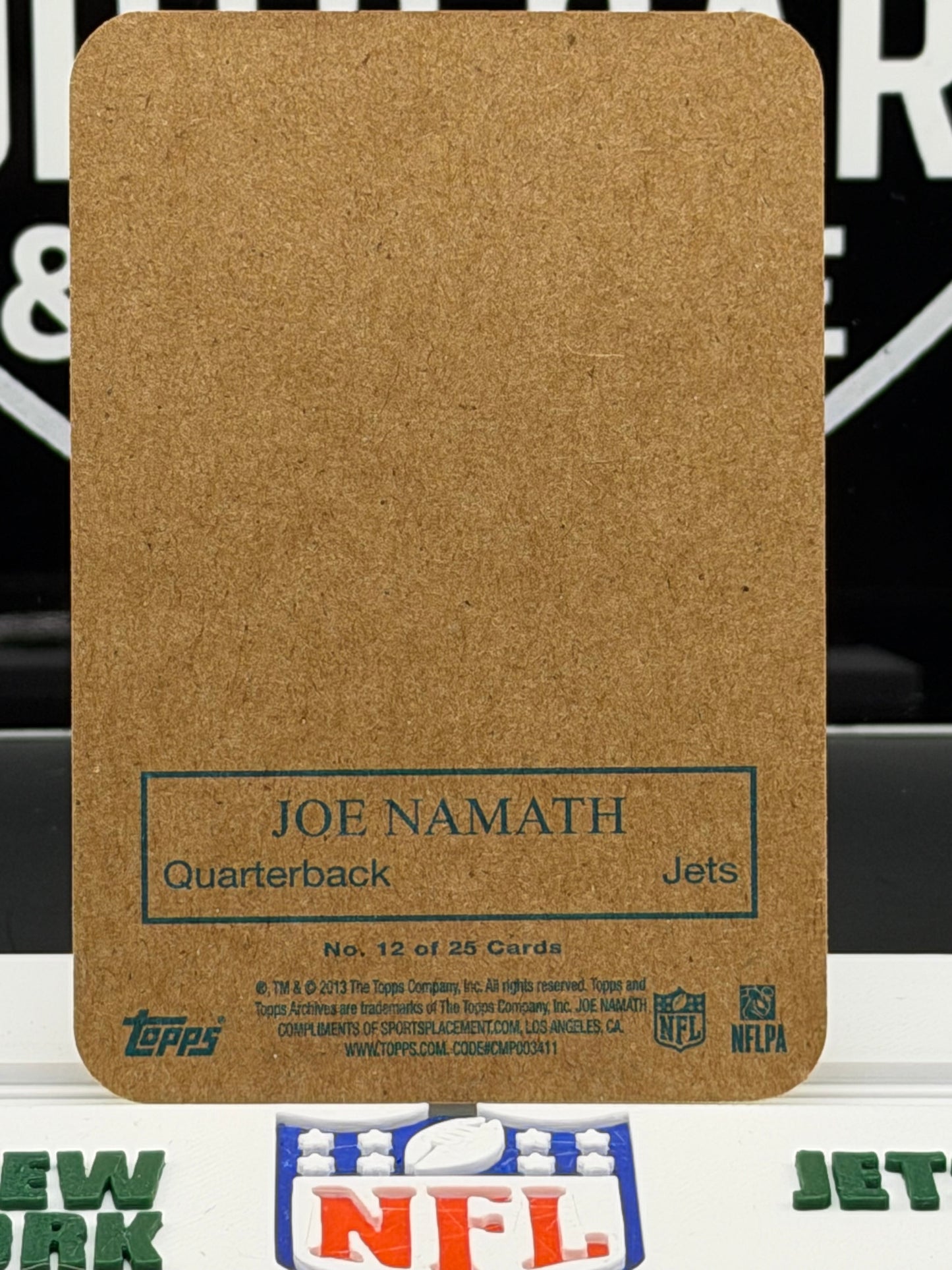 2013 Topps Archives Joe Namath SP #12 Jets HOF