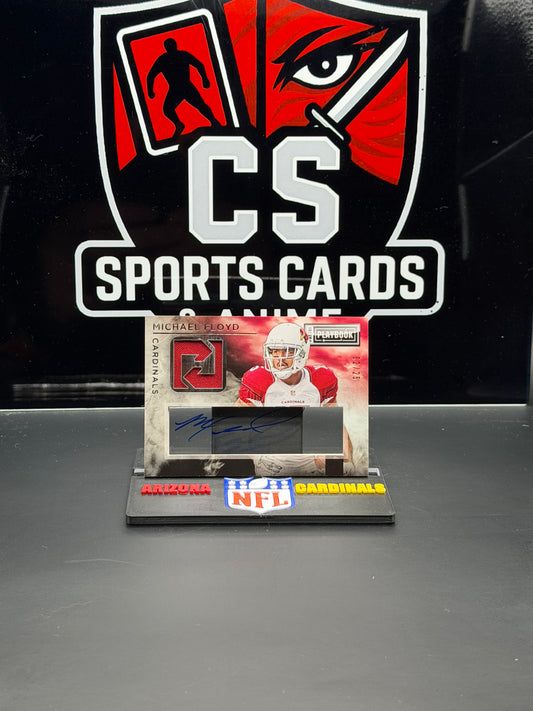 2014 Panini Playbook Michael Floyd Patch Auto /25 Cardinals #53