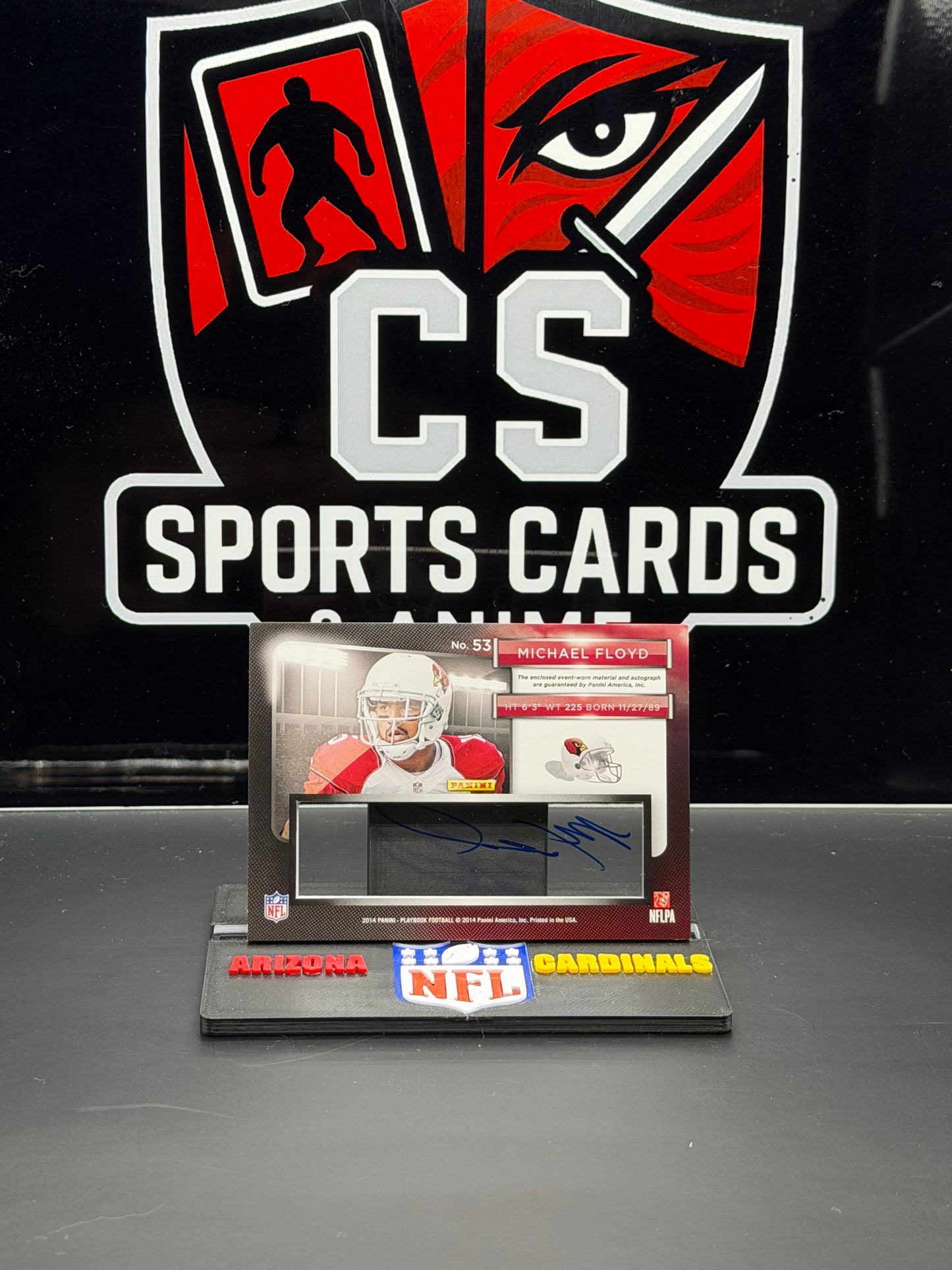 2014 Panini Playbook Michael Floyd Patch Auto /25 Cardinals #53