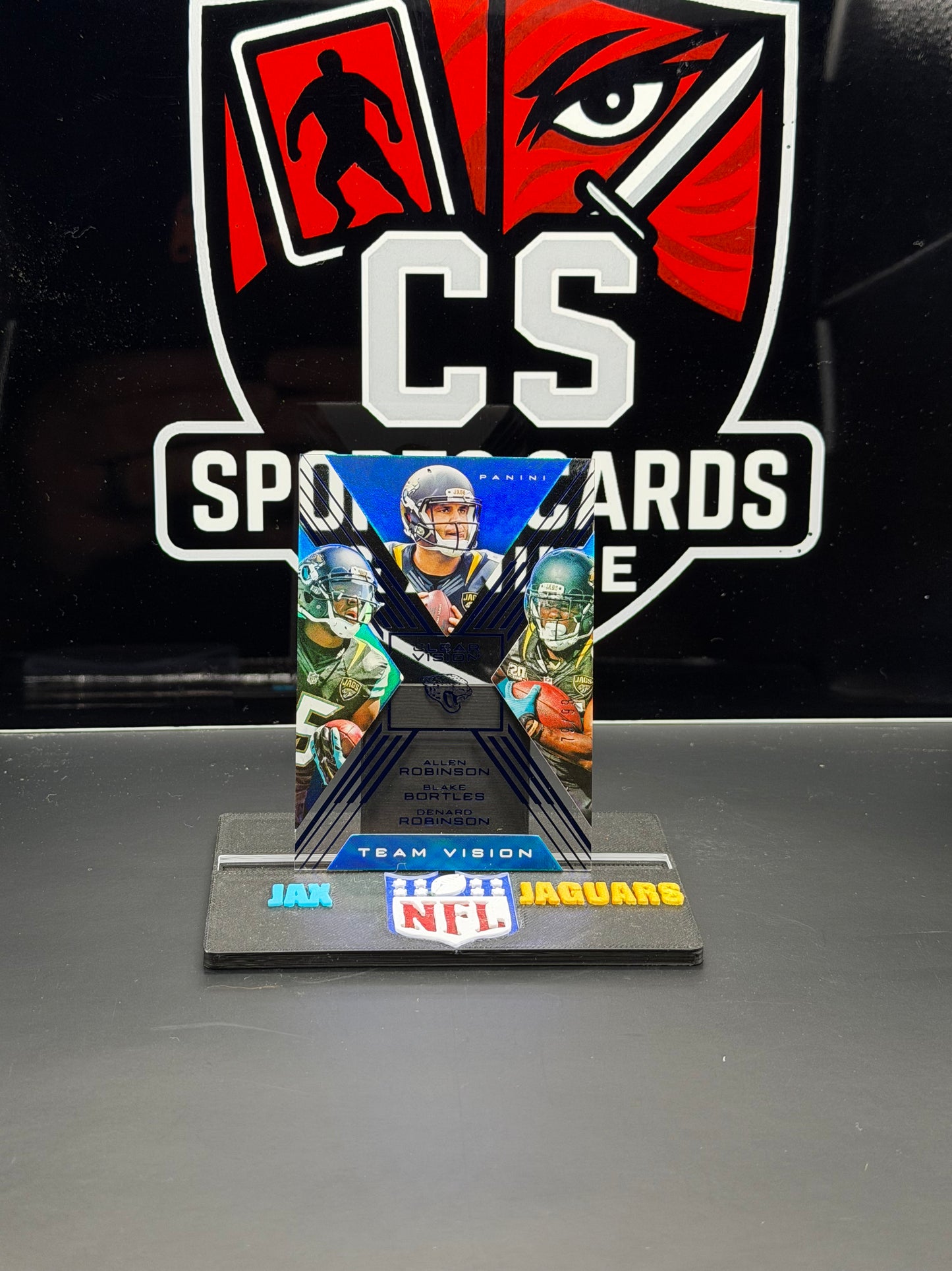2015 Panini Clear Vision Team Vision Jags TV-13 Blue /99 #79 Bortles Robinson